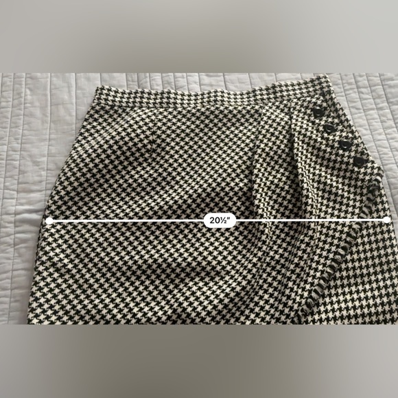 NWT TAHARI HOUNDSTOOTH SKIRT - Picture 6 of 6